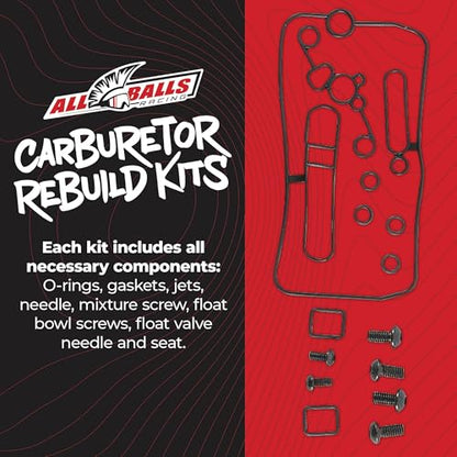 All Balls Racing Carburetor Rebuild Kit for Honda CRF250R CRF250X 2002-2014