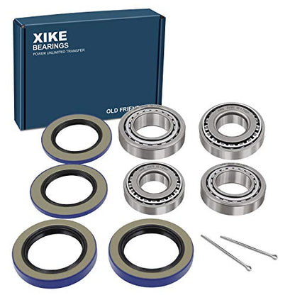 XiKe Trailer Bearings 25580/25520 & 02475/02420 for 8,000 lb Axles, 2 Sets - size: 25580/20 ＆ 02475/20 + Seal ID 2.125'' ＆ 2.250'', style: Pack 2 Set