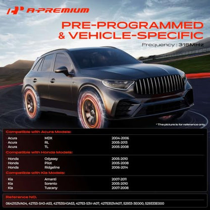 A-Premium 315MHz Pre-programmed TPMS Sensor Tire Pressure Monitoring Sensor