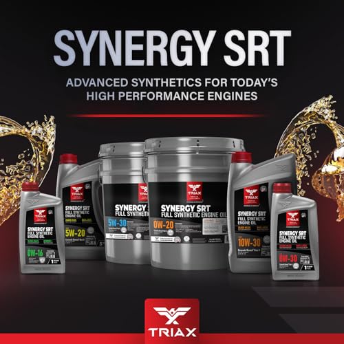 TRIAX Synergy SRT 0W-30 Full Synthetic Engine Oil API SQ/ILSAC GF-7A Licensed | 20,000 Miles of Protection (5 Quart) - size: 5 Quart