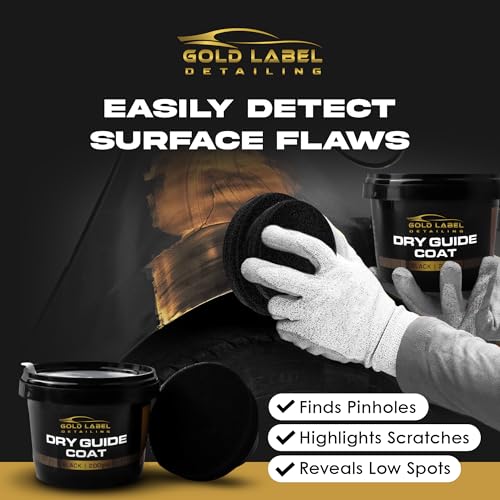 Dry Black Guide Coat, 7 Ounces (200 Grams) Excellent for Finding Defects in Automotive Paint, Great for Autobody, Highlights Scratches, Finds pinholes and Low Spots