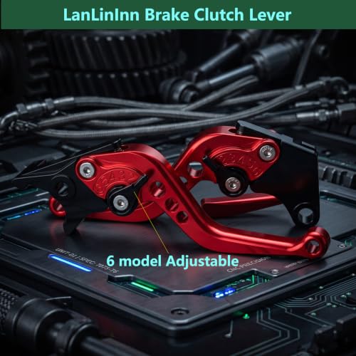 Motorcycle Brake and Clutch Levers Fit For ZX-6R ZX636 2019-2024 2025 2026 - color: Red