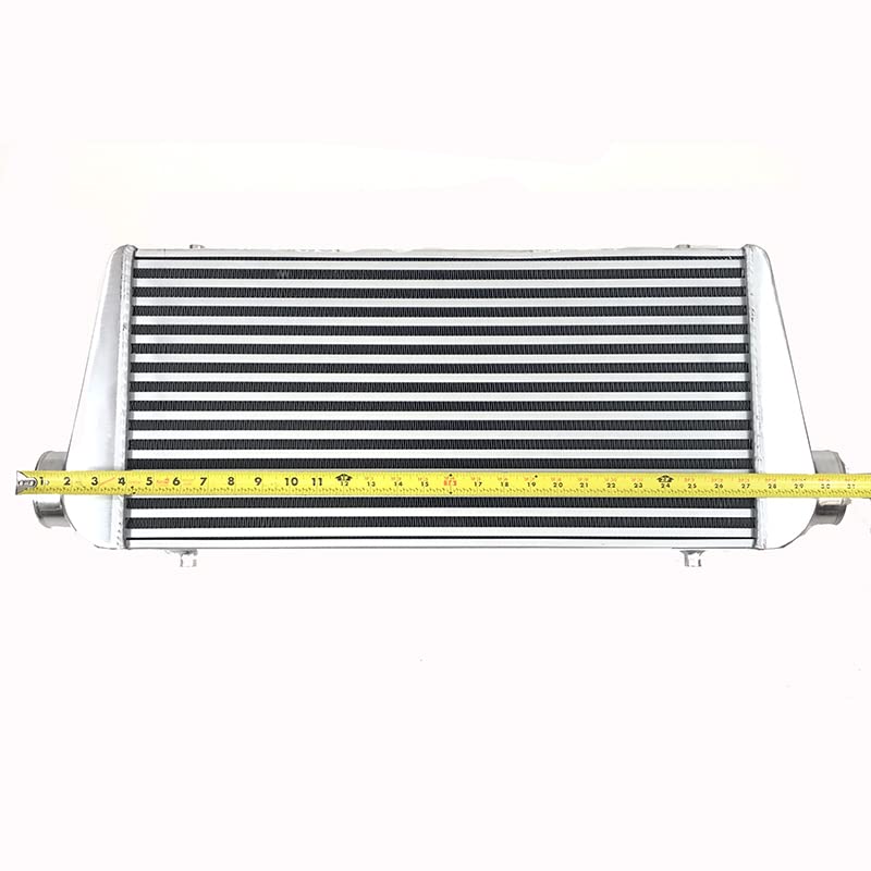 Aluminum Front Mount Turbo Racing Intercooler Overall Size 31x12x4" 3" Inlet/Outlet Universal