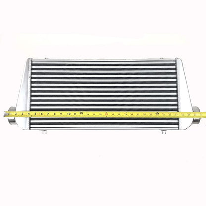 Aluminum Front Mount Turbo Racing Intercooler Overall Size 31x12x4" 3" Inlet/Outlet Universal
