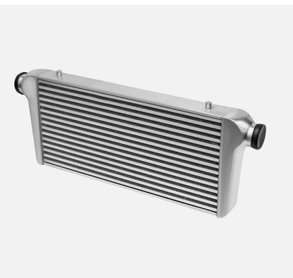 24"x12"x3" Aluminum Intercooler Universal+3" 8PCS Aluminum piping+Black hose kit
