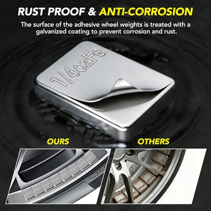 1/4oz,Adhesive Stick on Wheel Weights, 5kgs/11lb/Roll, 715pcs, Silver - size: 715PCS Silver