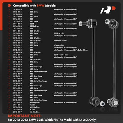 A-Premium Front Stabilizer Bar Links Sway Bar Links, Compatible with BMW
