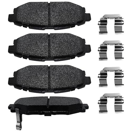 Brake Pads Rear Set Compatible with Subaru BRZ WRX Outback Impreza Legacy, Scion FR-S Automotive Replacement Rear Brakes Ceramic D1114 - style: D1114