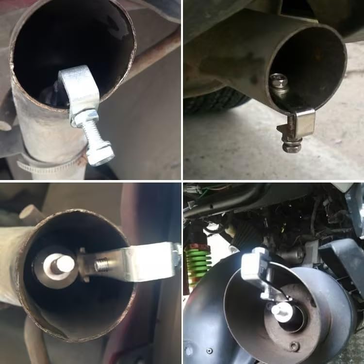 Silver Car Turbo Whistle Car Turbo Sound Exhaust Whistle Muffler Auto Blowoff Valve Simulator Turbine Pipe Whistle,Exhaust Pipe Blow-Off Vale Simulator Automotive Replacement Exhaust Pipes