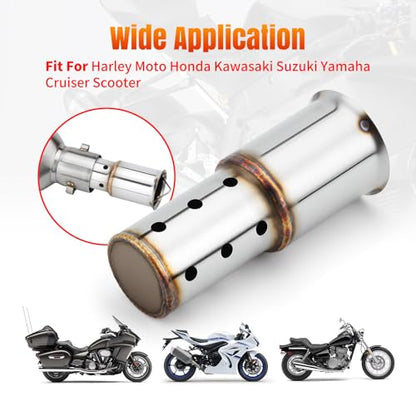 Motorcycle 51mm DB Killer Universal Exhaust Baffle Silencer - size: 51mm - Style 3