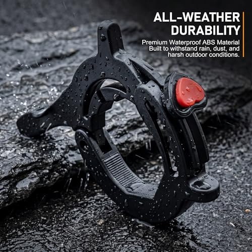 Motorcycle Cruise Control Assist, Throttle Lock Clamp with Quick Release Button, Anti-slip Handlebar Booster for Outdoor Long Rides, Modification Accessory for Motorcycles E-bikes (Black)