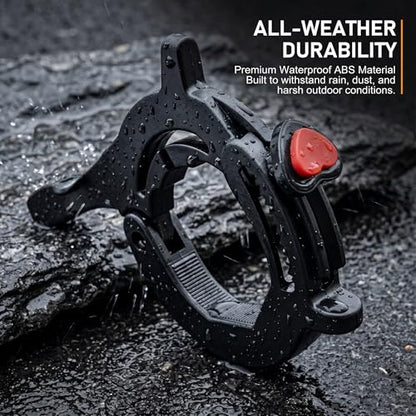 Motorcycle Cruise Control Assist, Throttle Lock Clamp with Quick Release Button, Anti-slip Handlebar Booster for Outdoor Long Rides, Modification Accessory for Motorcycles E-bikes (Black)