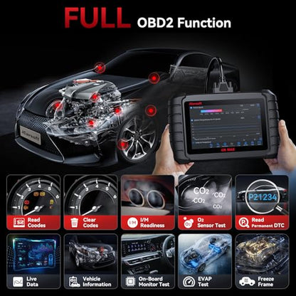 iCarsoft CR MAX 2026 Version Bidirectional Scan Tools Dealer-Level Full System Diagnosis Up to 50 Services All Active Test Lifetime Free Update OBD2 Scanner Diagnostic Tool ECU Coding CAN FD
