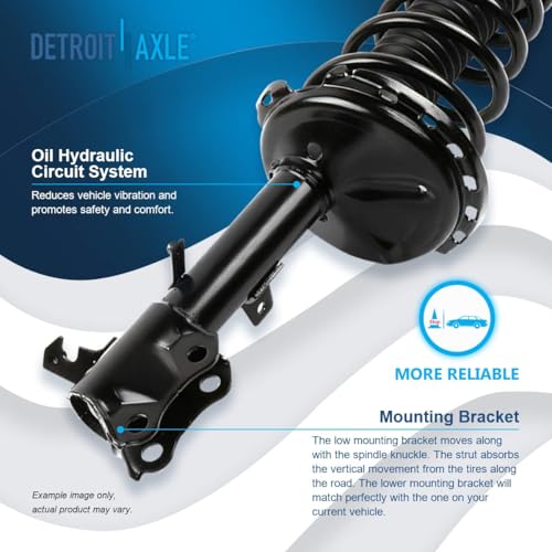 Detroit Axle - AWD Struts for 04-07 Toyota Highlander Lexus RX330, 07 RX350 - size: 4Q2501393/Shock Kit