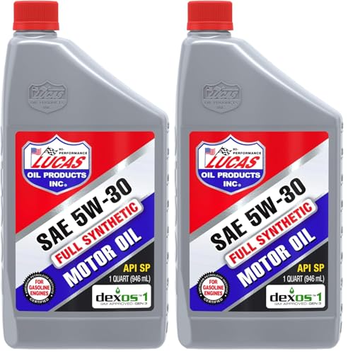 Lucas Oil 10049 SAE 5W-30 Synthetic Motor Oil -, 1 Quart (32 Ounces) (Pack of 2) - size: 1 Quart Bottle (Pack of 2), style: 1 Pack