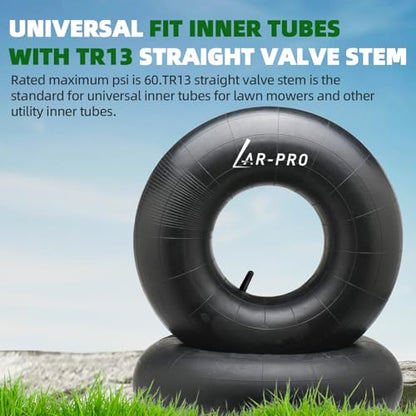 AR-PRO (2-Pack) 20x8.00-8, 20x8-8, 20x10.00-8, 20x10-8 Inner Tubes with TR-13 Straight Valve Stem - Replacement Lawn Mower Tire Tubes - Suitable for Mower/Tractor/Golf Cart/Garden Trailer and More - size: 20x8.00/10.0-8,TR-13