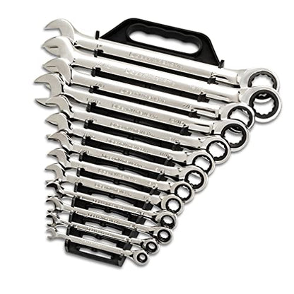 GEARWRENCH 25 Pc. Combination Ratcheting Wrench Set, SAE/MM - 86700 (Pack of 2) - size: 30 PC (Pack of 2)