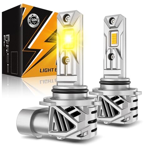 Auxbeam Q26 Series 9006 Fog Light Golden Yellow Offroad Lights 20000LM - color: Yellow, size: 9006