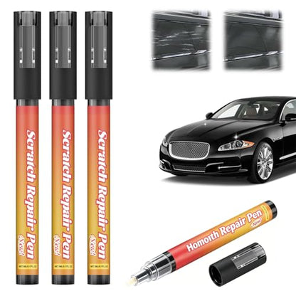 3Pack Weatherproof Magic Car Scratch Removal Pen,Auto Paint Repair Brush Kit,Car Paint Scratch Remover Pen,Easy to Use for All Car Colors & Surfaces