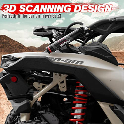 A & UTV PRO Right Fender Deflector for Can-Am Maverick X3 Max Turbo R Xds 2017-2024 2025, Combined Rear Fender Flare Extensions Mud Guard Flaps Accessories, Replace # OEM 705009512, Right Side - size: for Can-Am Maverick X3 Max Turbo R Xds 2017-2025