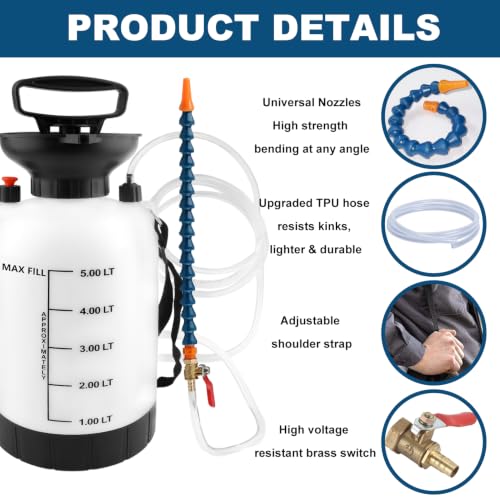 5L Transmission Fluid Pump, Gear Oil Pump, Oil Transfer Pump for ATF - size: Fluid Pump - 5L