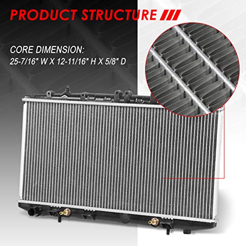 Auto Dynasty Radiator Compatible with 1991-1999 Nissan Sentra AT MT, DPI 1178 Factory Style 1-Row Cooling Radiator, Aluminum Core - style: 91-99 Nissan Sentra AT MT