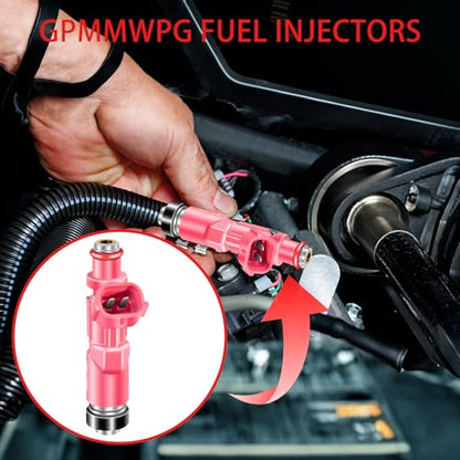 4Pcs Fuel Injectors 23250-75080 FJ793 Injector Compatible with Toyota Tacoma 2.4L 2.7L L4 2000 2001 2002 2003 2004 for 4Runner 2.7L 2000 Automotive Replaces 23209-79135 Set of 4