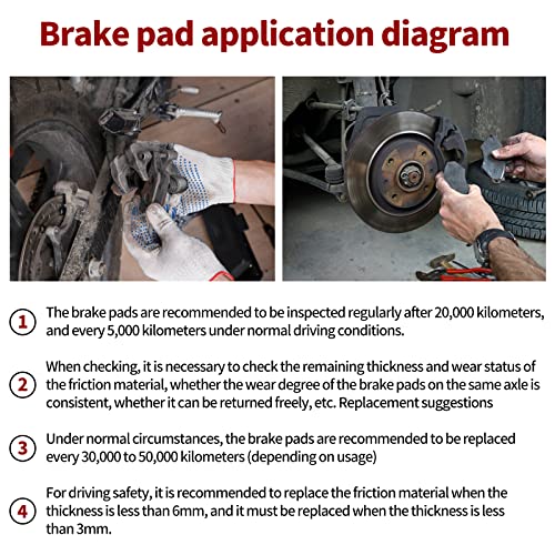 Road Passion FA197 Brake Pads Front and Rear for KAWASAKI EX 250 Ninja 250 R 2008-2012 / EX 300 Ninja 2013-2016
