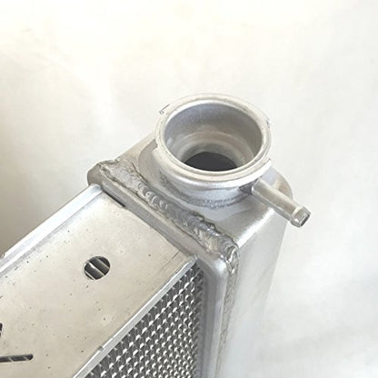 JSD G168 2 Row Single Pass Aluminum Racing Radiator Overall 28" x19" x3" Compatible with Chevy GM SBC BBC - size: 28" x19" x3"