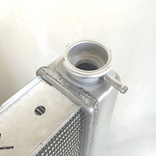 JSD G168 2 Row Single Pass Aluminum Racing Radiator Overall 28" x19" x3" Compatible with Chevy GM SBC BBC - size: 28" x19" x3"