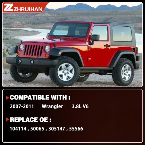 409 Stainless Steel Exhaust Muffler Pipe System Replacement Kit Compatible with 2007 2008 2009 2010 2011 Wrangler 3.8L V6,Muffler and Tail Pipe, Repklace OE: 104114, 50065, 305147, 55566. EPA - size: 2007- 2011 Wrangler 3.8L V6