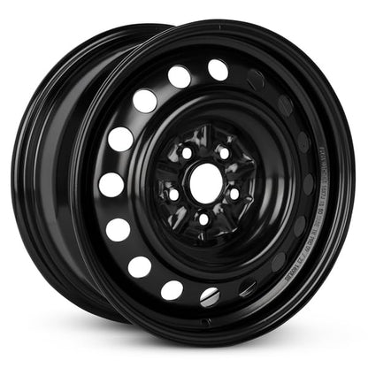 OEM Replacement 16x7 Steel Wheel 5x100 Bolt Pattern Black Finish Rim for 2020-2024 Toyota Corolla – Direct Bolt-On Fit - size: 16x7 inch - Black