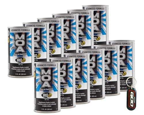 BG Motor Oil Additive (313.0 ml) (Pack of 12) With MotorGod Key Chain