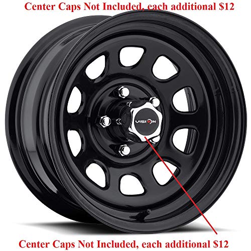 Vision 84 D Window 17x9 5x127/5x5" -12mm Gloss Black Wheel Rim
