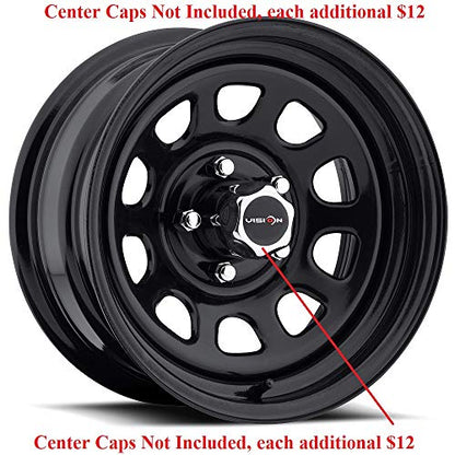 Vision 84 D Window 17x9 5x127/5x5" -12mm Gloss Black Wheel Rim