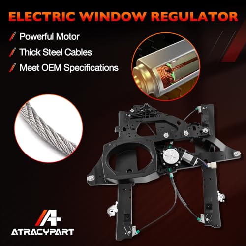 741-179 Front Right Passenger Side Window Regulator w/ 2-Pin Motor Assembly - size: 741-179