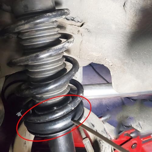 Universal 4PCS Coil Spring Silencer/Isolator, Front & Rear Suspension Protection, Rubber Noise Reduction Sleeves for large saloon, Truck, large SUV - color: SUV