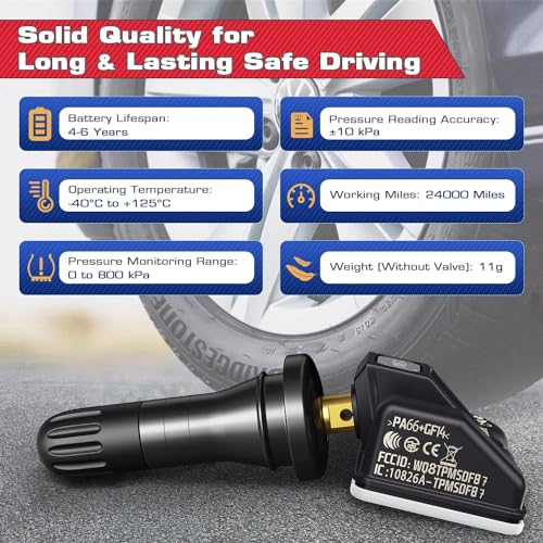 Autel TPMS MX Sensor 315/433MHz 2-in-1 Universal Tire Sensor 2PCS