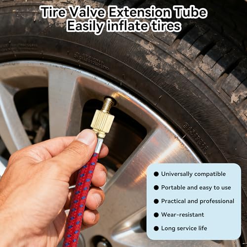DDJ Bicycle Presta Schrader Valve Adapter, Brass DV AV SV Converter, Air Chuck Quick Connect, Inflation Needle, Air Pump Needle Set Suitable for All Bicycles, Sports Balls and Inflatable Equipment
