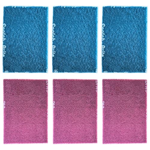 Made with Brite 7447 Multi Purpose/Mighty Blue General Purpose Hand Pad Abrasives Scuff Sanding Metal Aluminum Oxide Scuffing Cleansing Blending Cleaning 6 X 9inch, Mix-6 Piece - color: Mix-6 Piece