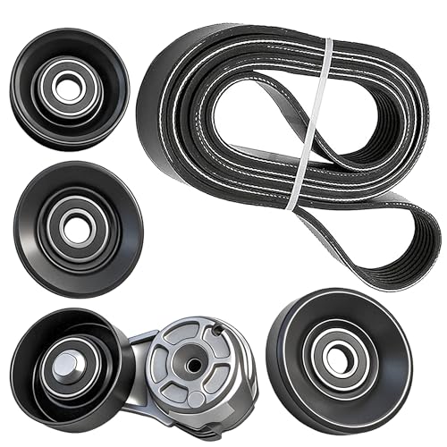 Serpentine Belt Kit With Tensioner And Idler Pulley For Ford Mustang - size: Ford Mustang 4.6l V8 Gas (03-04)