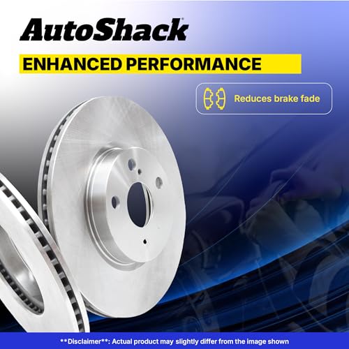 AutoShack Front Vented & Rear Vented Brake Rotors, 4pcs - style: BRAKE ROTORS