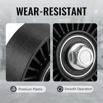 Serpentine Belt Idler Pulley 11287535860 80mm for BMW N52 - size: 11287535860