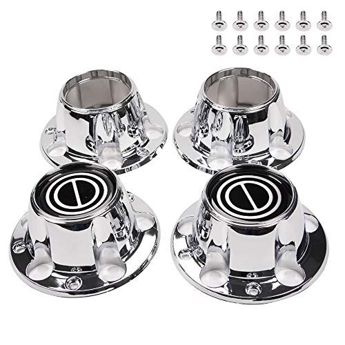 GRAND ORANGE 4PCS Center Caps Hubs Set ABS Plastic Wheel - color: Fit 1980-1996 F150 (4 PCS)