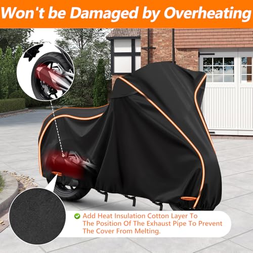 420D & Cotton Lining Waterproof Motorcycle Cover for Honda Africa Twin - size: for Honda Africa Twin