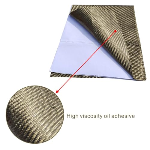 Reinforced Exhaust Heat Shield Mat Adhesive Heat Shield Heat Shield Automotive Heat Shield Material with Adhesive Backed Resistant High-Temp （13'' x 52'' ） - size: 12''x52''