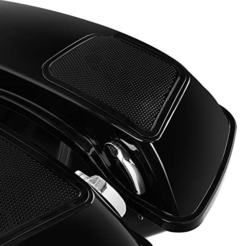 TCT-MOTORPARTS Hard Saddlebag Saddle Bag w/ 6 x 9 Speakers Fit for Harley Touring 2014-2024 Models Electra Road Glide Street Road Glide King - color: Standard Saddlebags+/6x9" Speakers