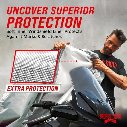 Badass Moto Waterproof for Can-Am Spyder RT Limited Cover 2020-2026, Gray - color: Light Gray, size: [SPYDER RT 2020+] 112"L x 62"W x 57"H