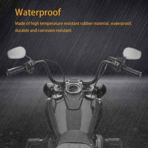 NTHREEAUTO Universal 7/8'' Heated Grips Motorcycle Handlebar Grip Compatible with Harley Honda Kawasaki Yamaha Dirt Bike ATV