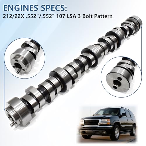 Replace Truck Camshaft Lifters Kits for 1997-2013 GM/Chevrolet Gen 3/4 LS 4.8/5.3/5.7/6.0/6.2 V8 LSx Engine, Includes LS Cam Kit for 5.3, Oil Pump, Timing Chain, Springs, Pushrods - color: With Timing Chain & M295 Oil Pump
